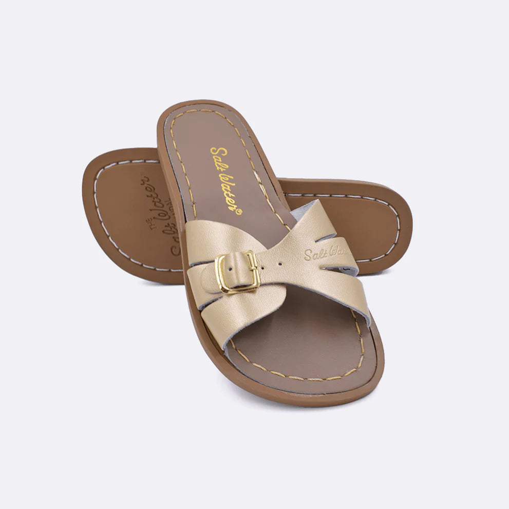 Salt Water Classic Slide- Gold