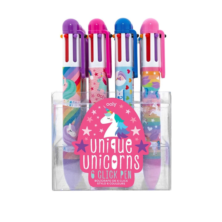 Unique Unicorns: 6 Click Pen