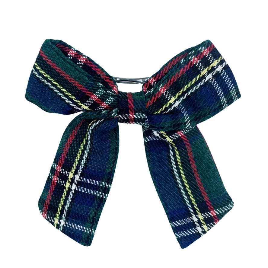 Plaid Hair Bow in Tilly Tartan