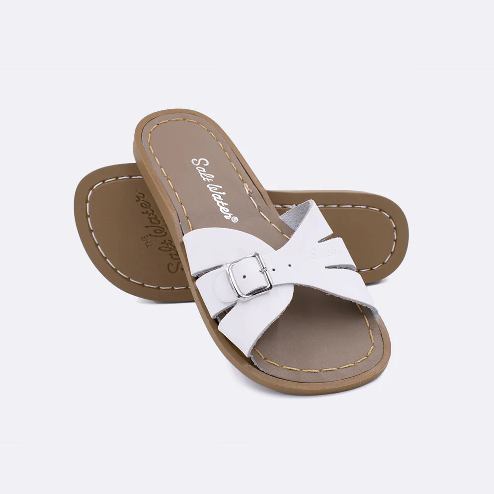 Salt Water Classic Slide- White