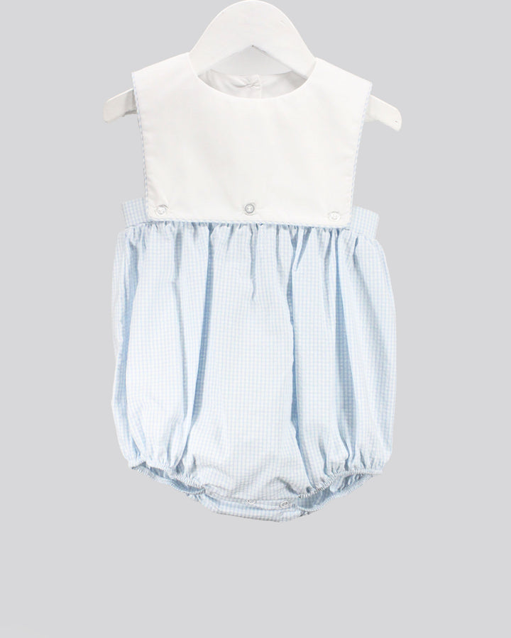 Light Blue Gingham Joseph Bubble