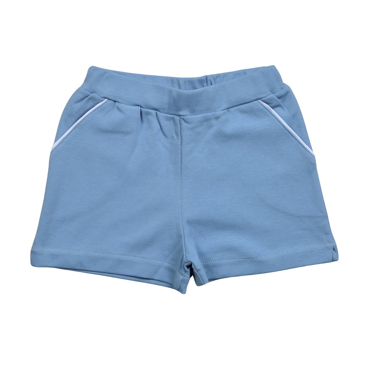 Blue Shorts with Piping