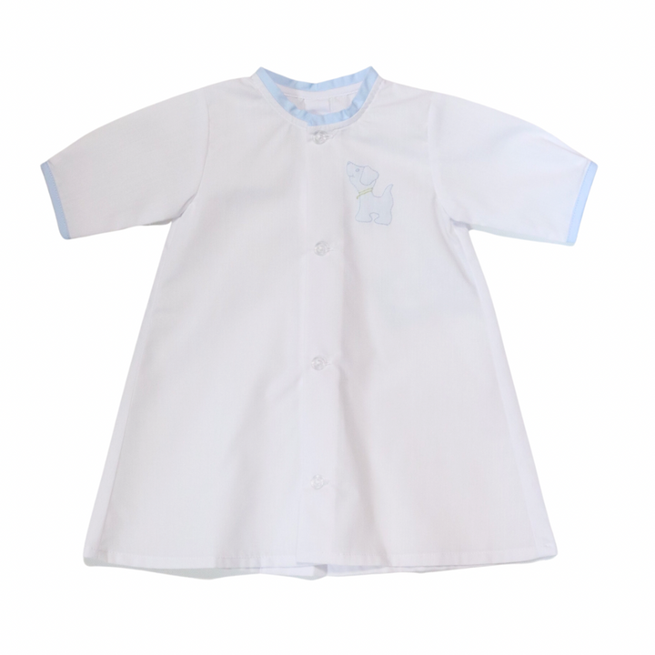 White/Blue Dog Daygown