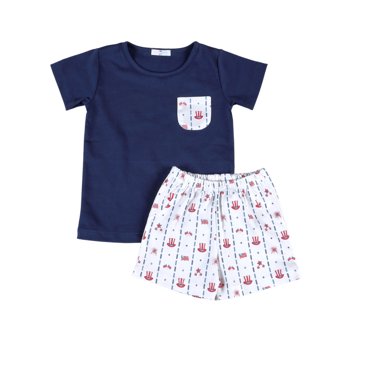 Celebrate Boy Blue Short Set