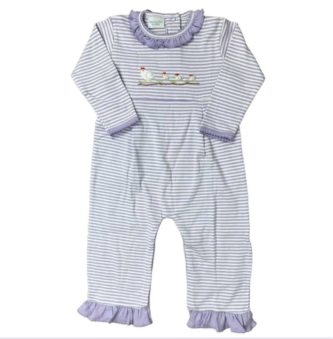 Chicks Lavender Stripe Romper
