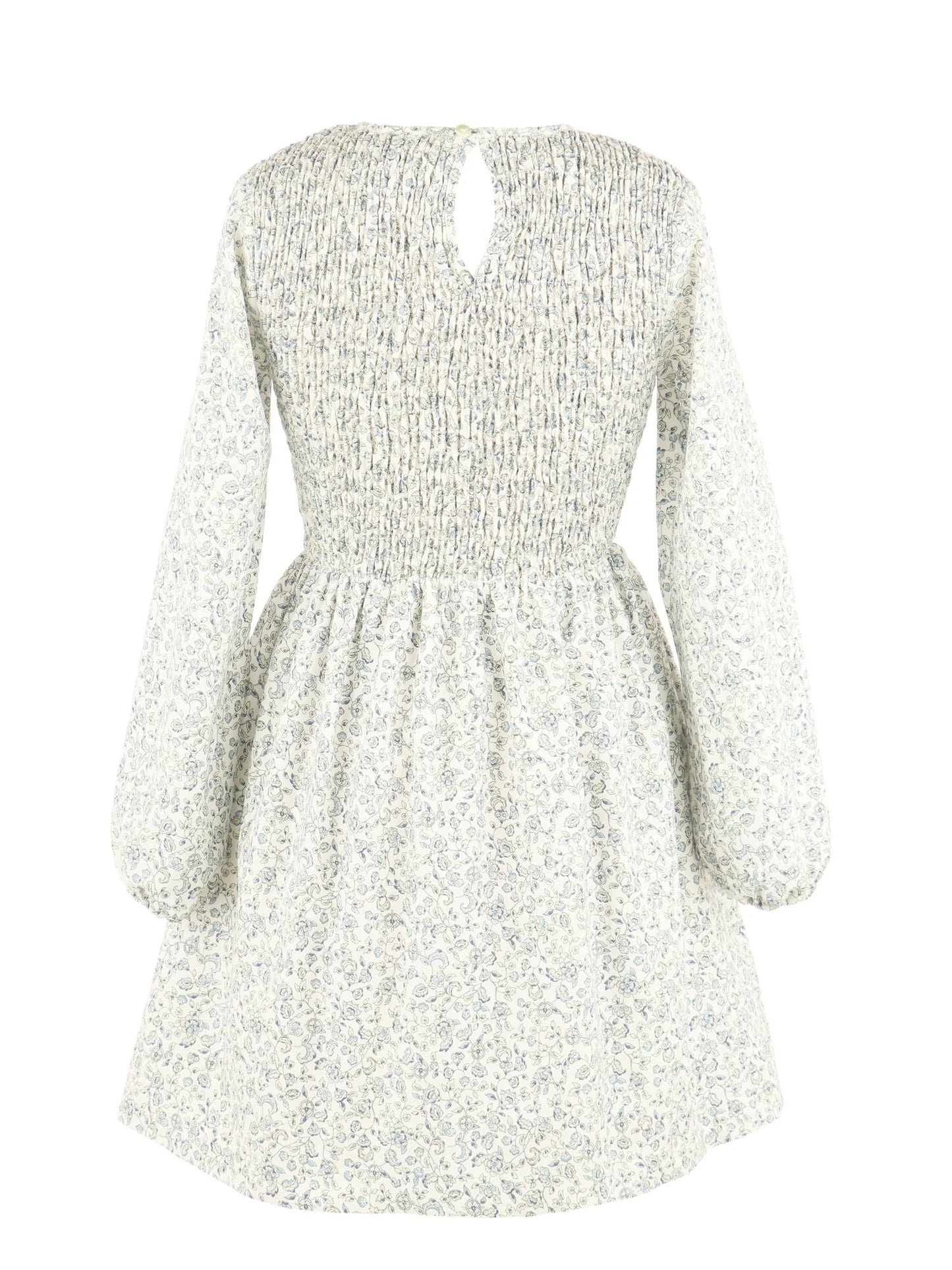 The Sophie Shirred Dress-Green