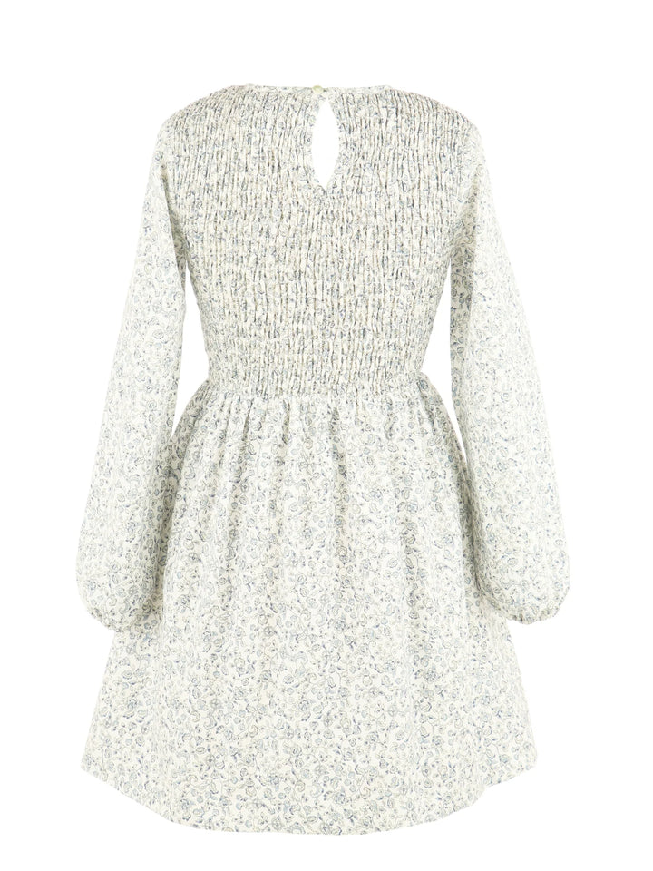 The Sophie Shirred Dress-Green