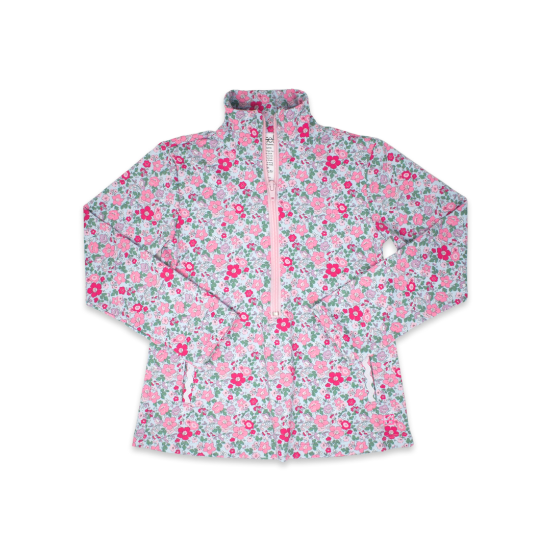 Heather Half Zip-Floral
