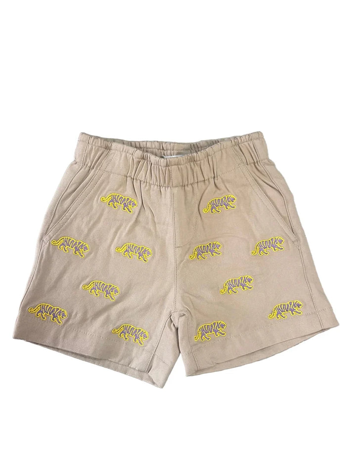 Khaki LSU Elastic Short