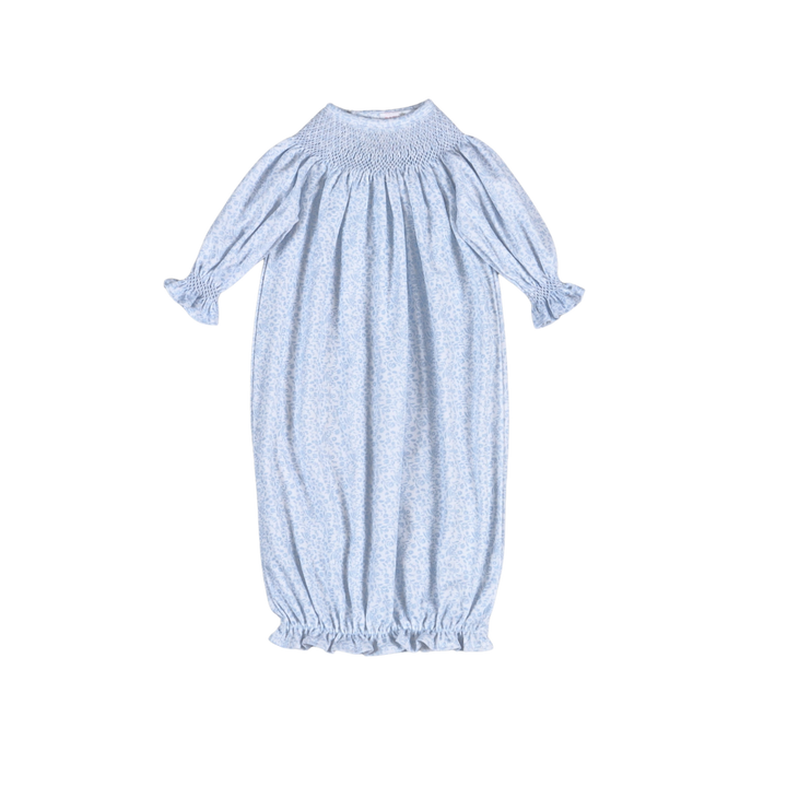 Ivy Floral Smocked Bishop Gown