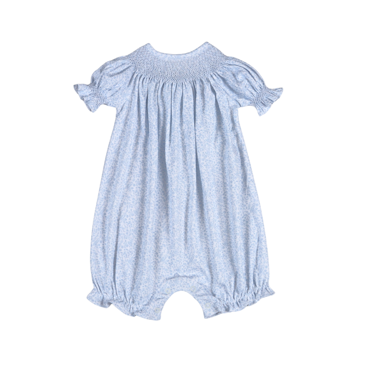 Ivy Floral Smocked Bishop Bubble