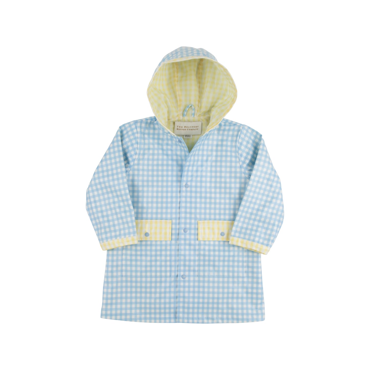 Liquid Sunshine Slicker - Buckhead Blue Gingham with Yellow
