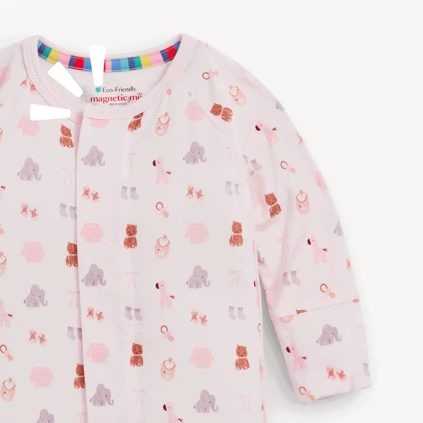 Nursery Nostalgia Pink Modal Footie