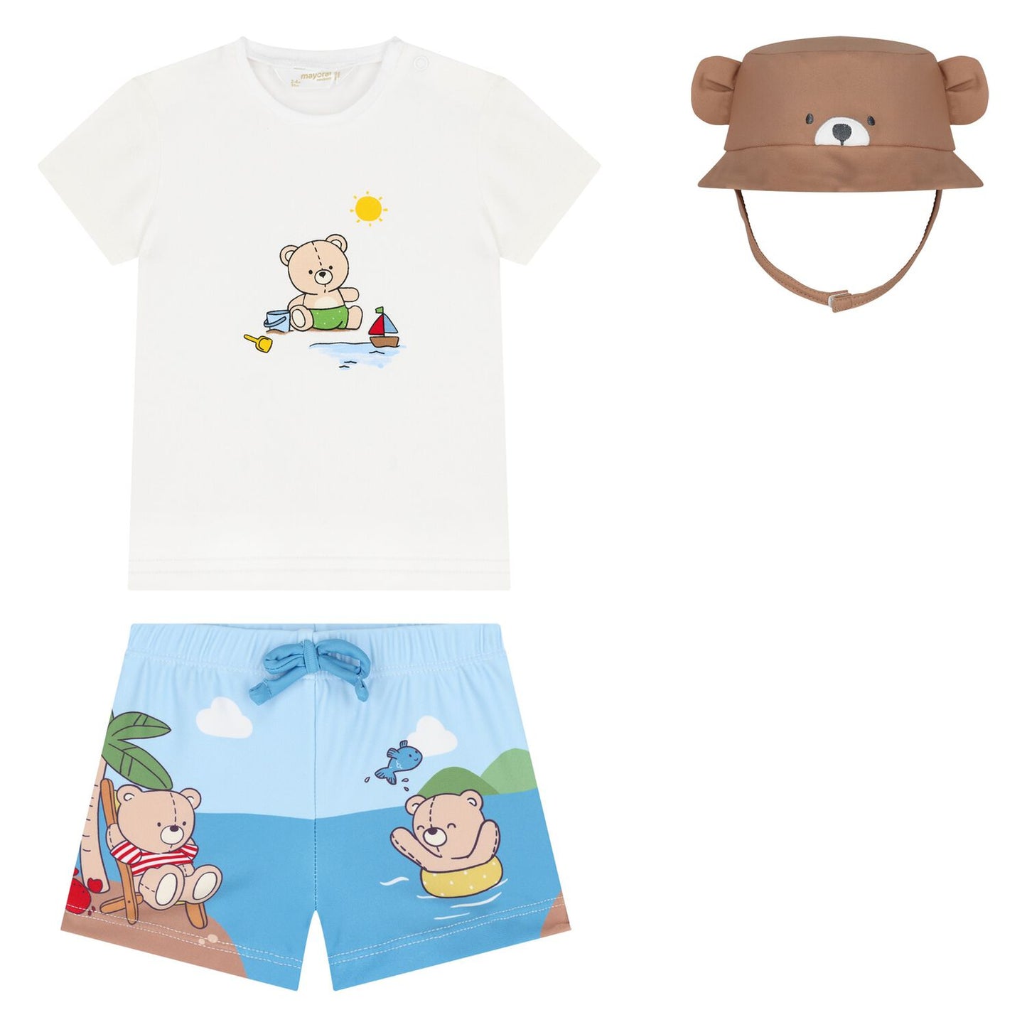 Bear Swimsuit & Hat Set