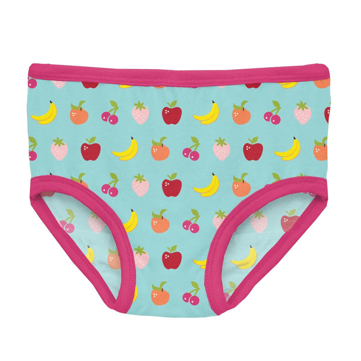 Print Girl's Underwear in Summer Sky Mini Fruit