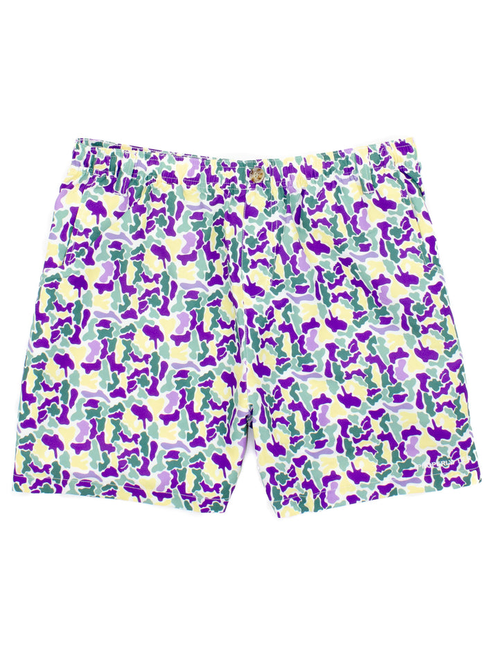 Boys Mallard Short Mardi Gras Camo