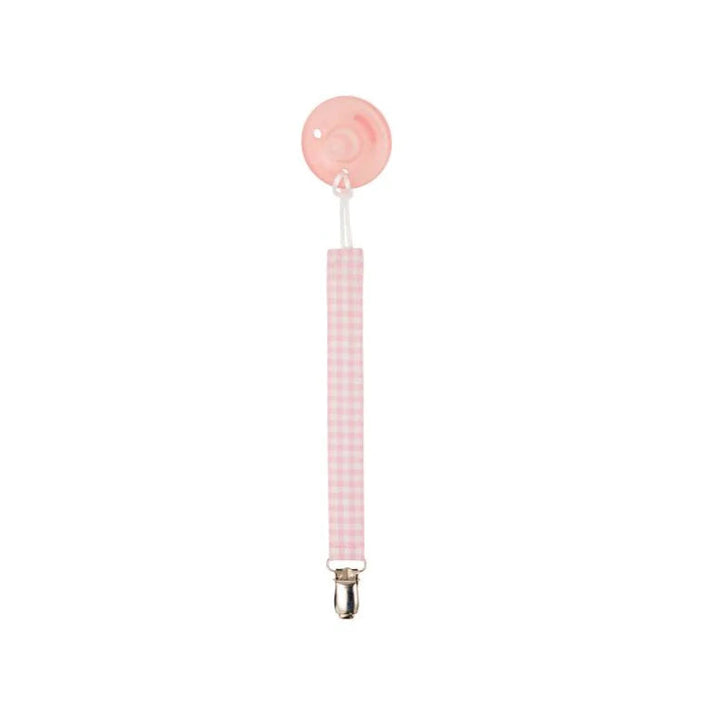 Parker Paci Clip - Pink Greenbrier Gingham- Plantation Pink