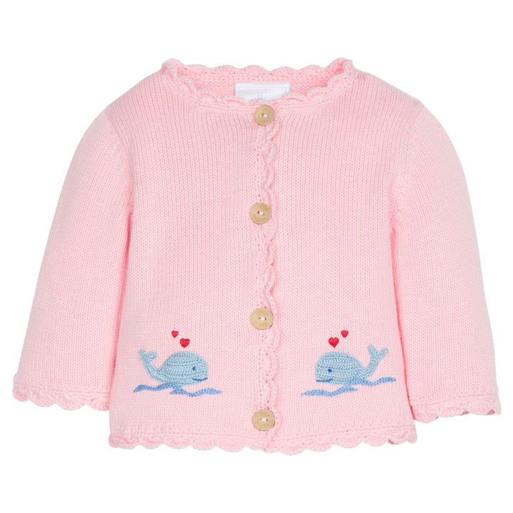 Pink Whale Crochet Sweater