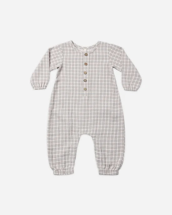 Woven Jumpsuit Blue Gingham