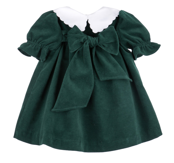 Holly Jolly Velvet Miller Dress, Green