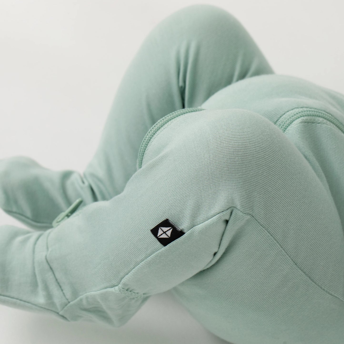 Zippered Footie in Sage