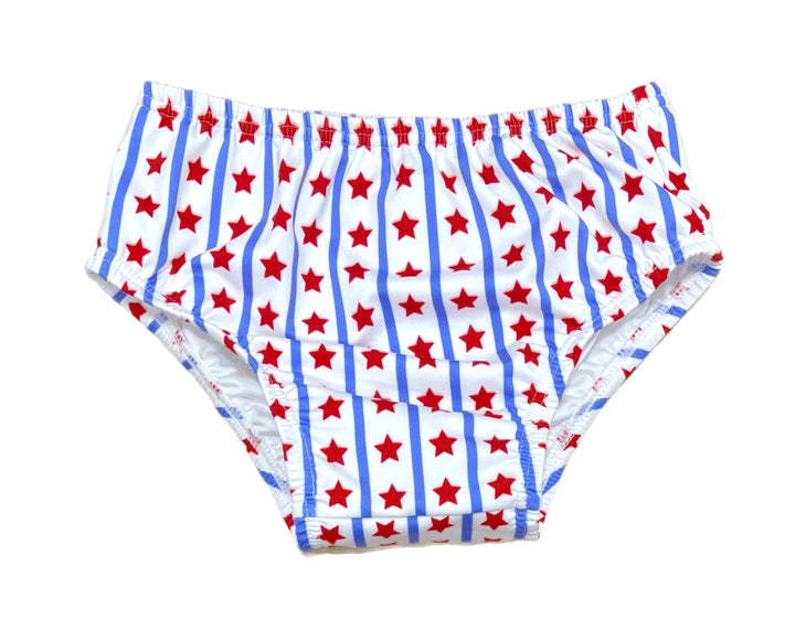 Sammy Swim Diaper Cover-Stars & Stripes PRESALE