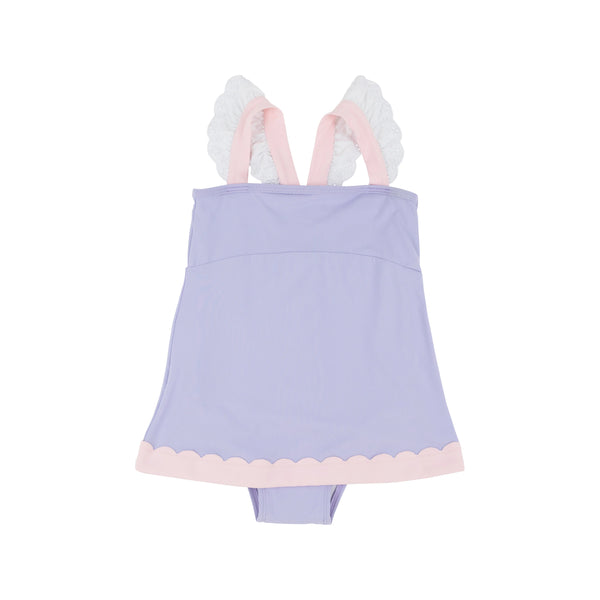 Sanctuary Scallop Swimsuit - Lauderdale Lavender with Palm Beach Pink
