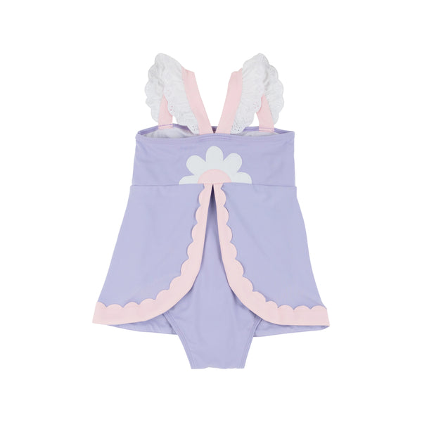 Sanctuary Scallop Swimsuit - Lauderdale Lavender with Palm Beach Pink