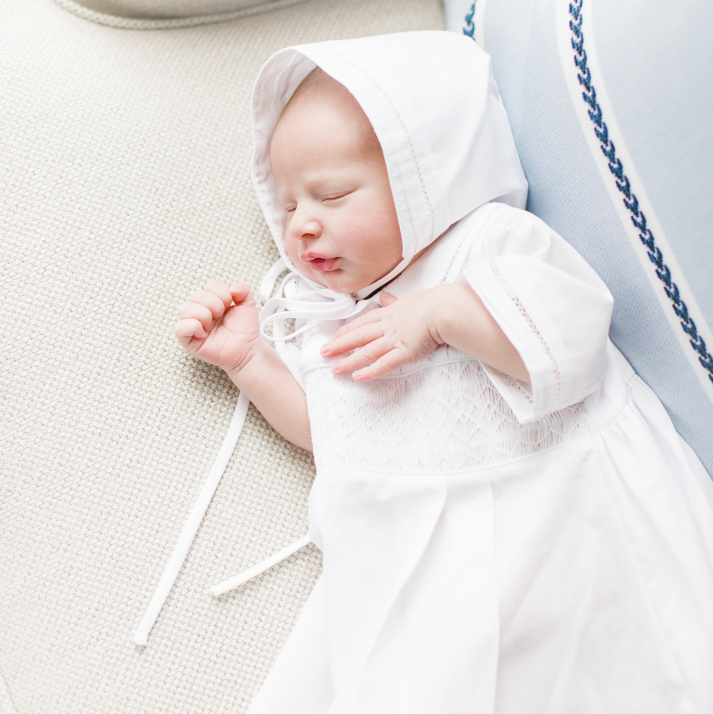 Boys Smocked Special Occasion Set - White