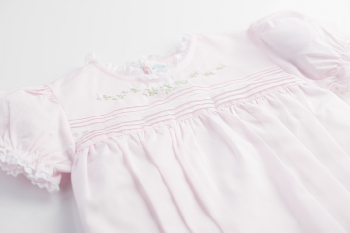 Floral Bullions Romper - Pink