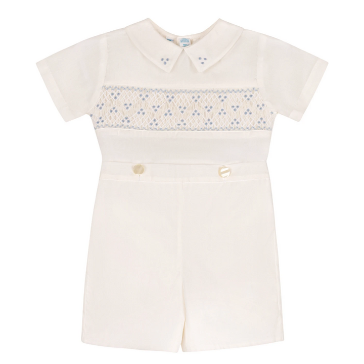 Boys Heritage Bleu Bobby Suit - Ivory