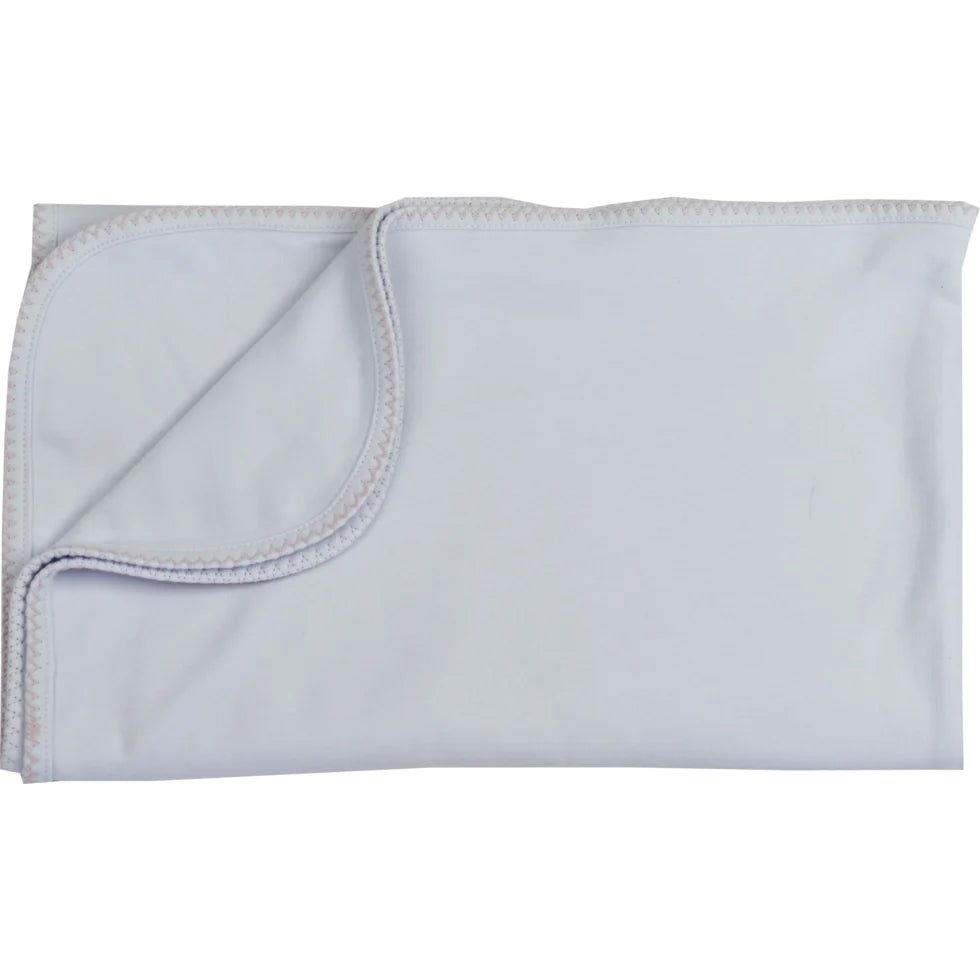 Bundled Up Blanket - White / Pink