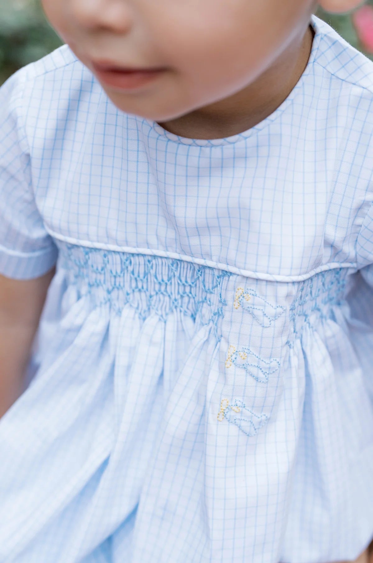 Hayes Bubble - Classic Blue Windowpane, Airplanes