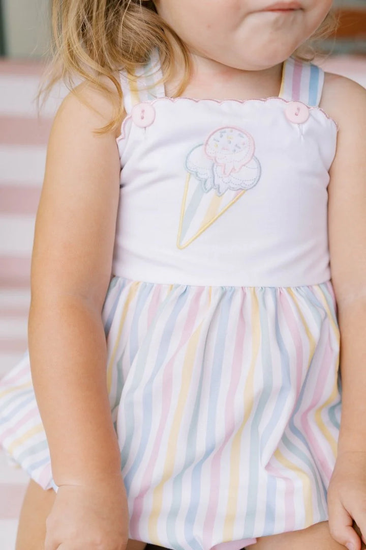 Lynn Bubble - Sorbet Stripe with Ice Cream Cone