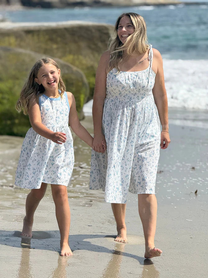 Adele Dress - Blue Floral