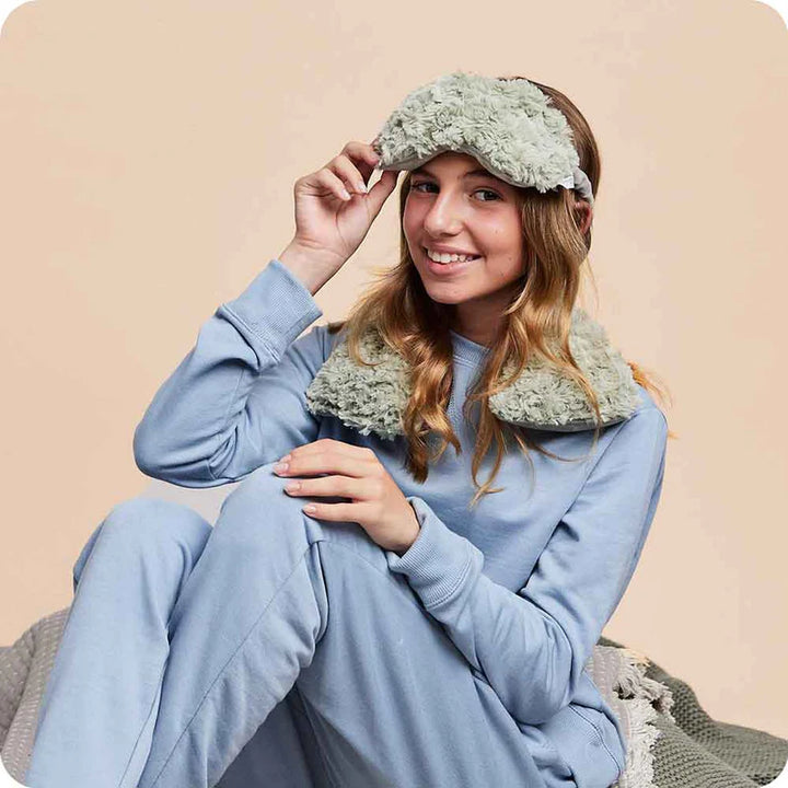 Curly Sage Green Warmies Neck Wrap