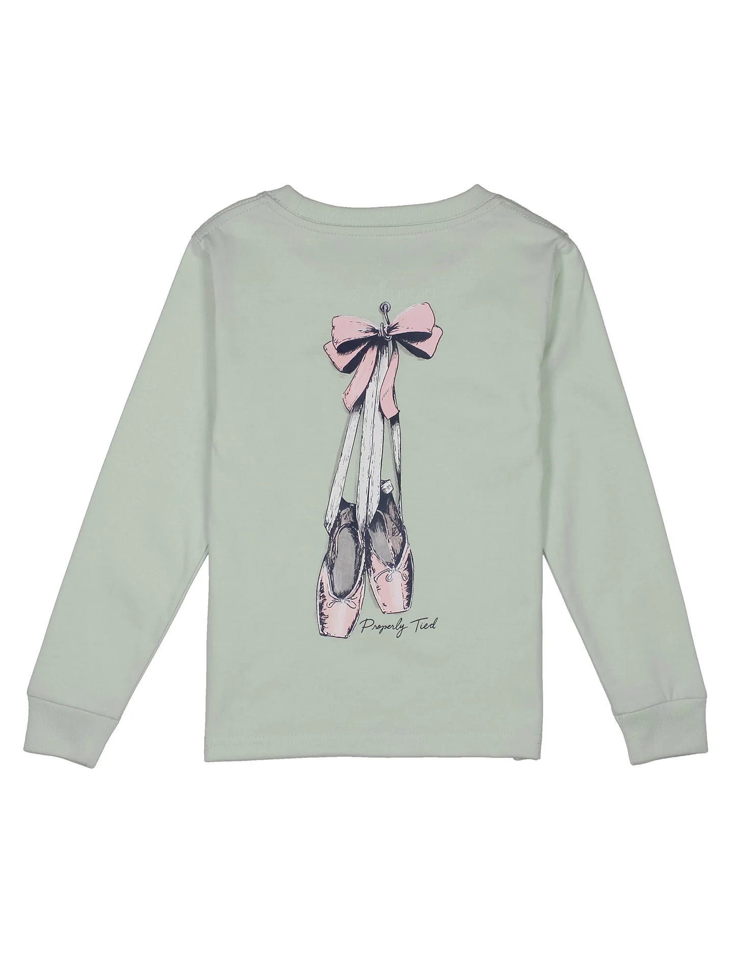 Girls Ballet LS Shirt - Pale Mint