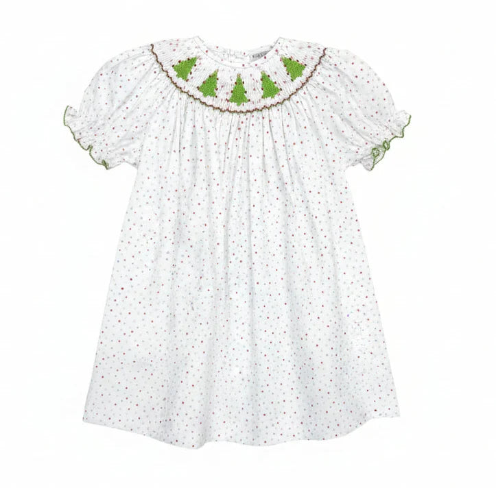 Emma Smocked Bishop Dress Christmas