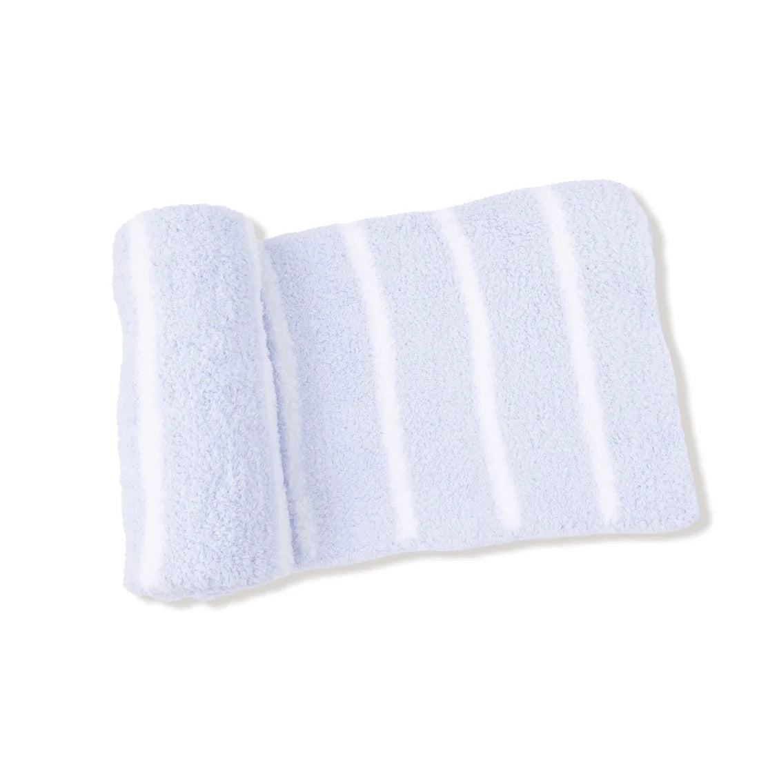 Chenille receiving blanket Blue/Ivory
