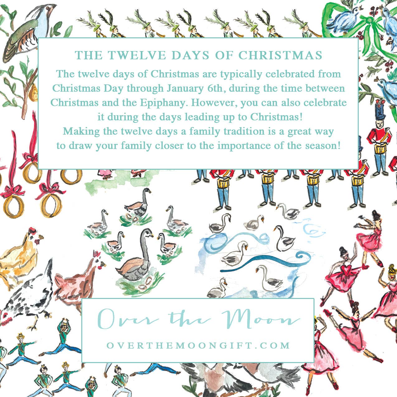 Twelve Days of Christmas Holiday Calendar