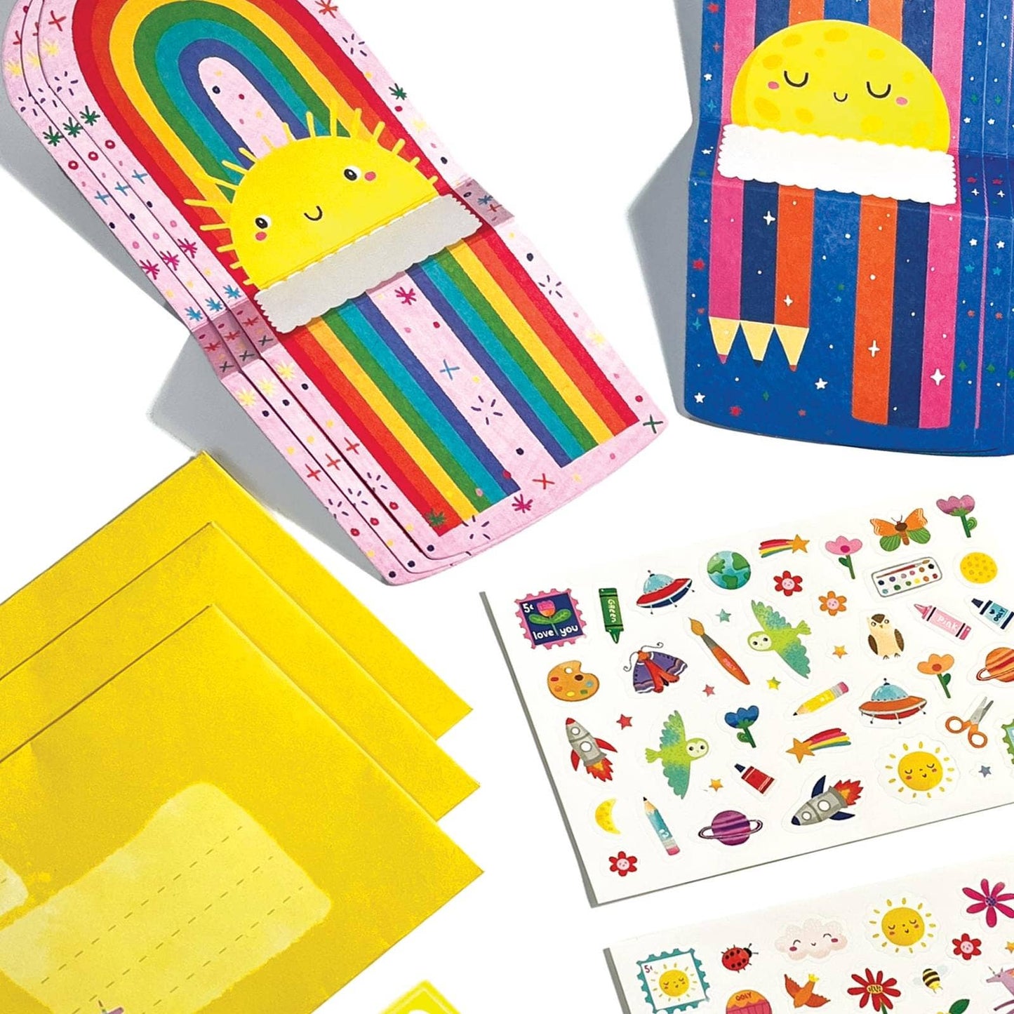 Tiny Tada! Note Cards & Sticker Set - Hello Rainbows