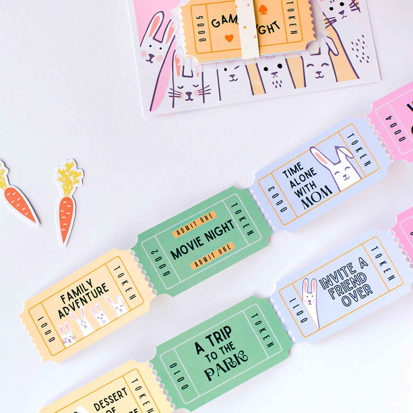 Bunny Activity Coupons for Kids