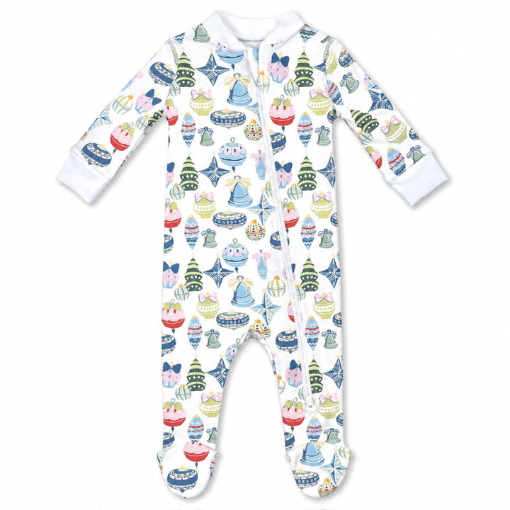 Holiday Ornaments Footed PJs