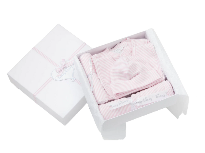 Simple Stripes Pink 5PC Gift Set w/ Gift Box