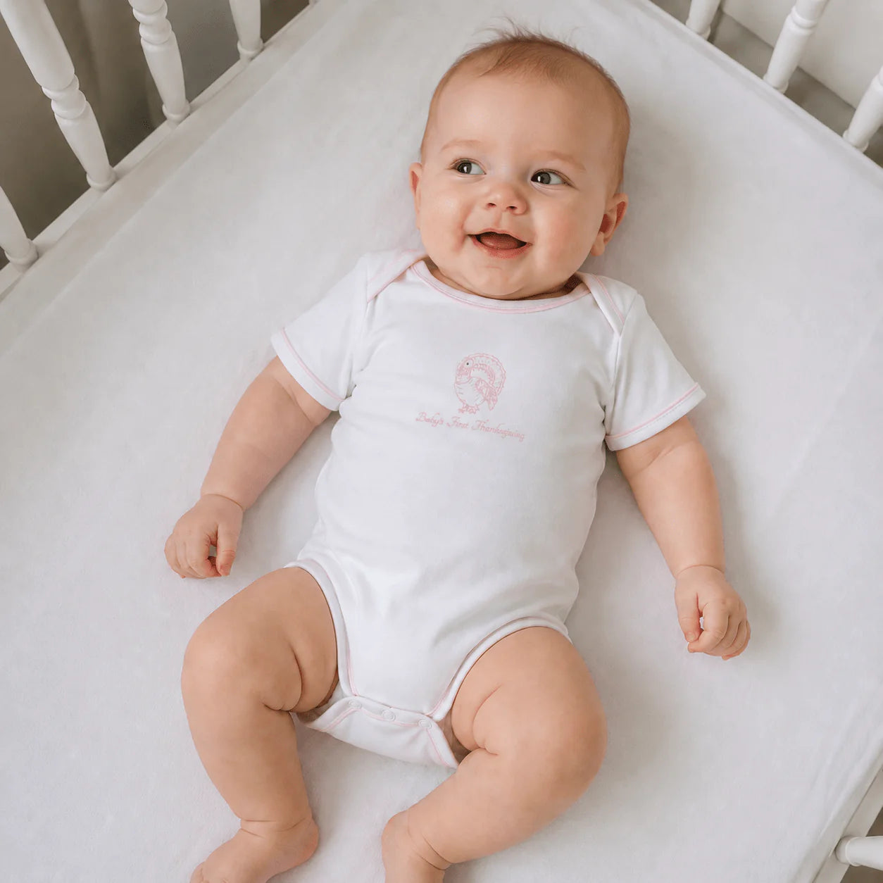 Harvest Blessings Baby's First Thanksgiving Bodysuit - Pink