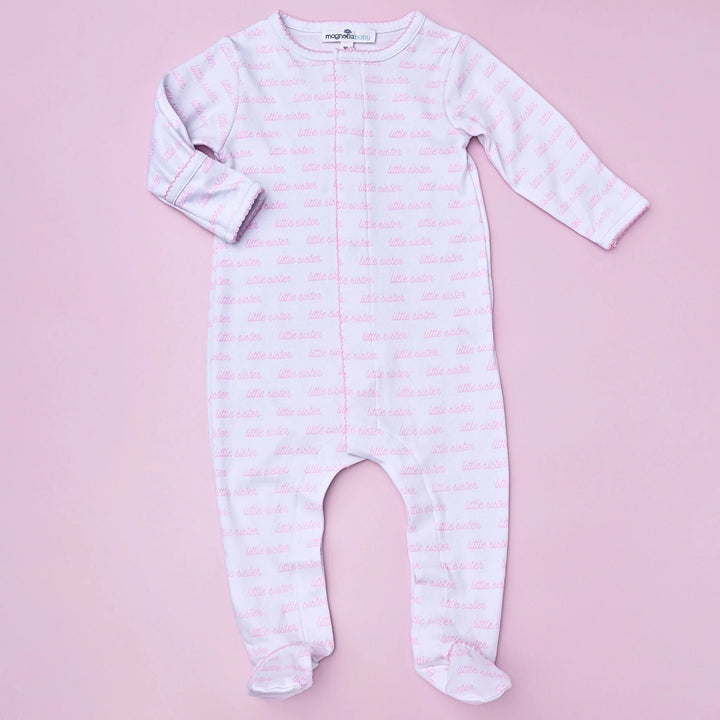 Little Sister Print Footie