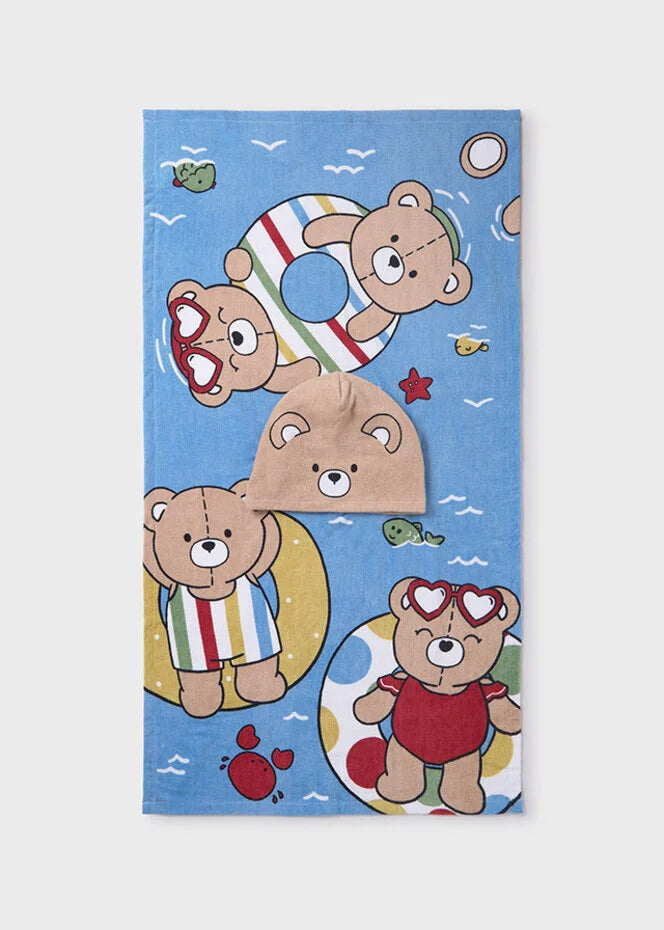 Beach Towel with Bear Print