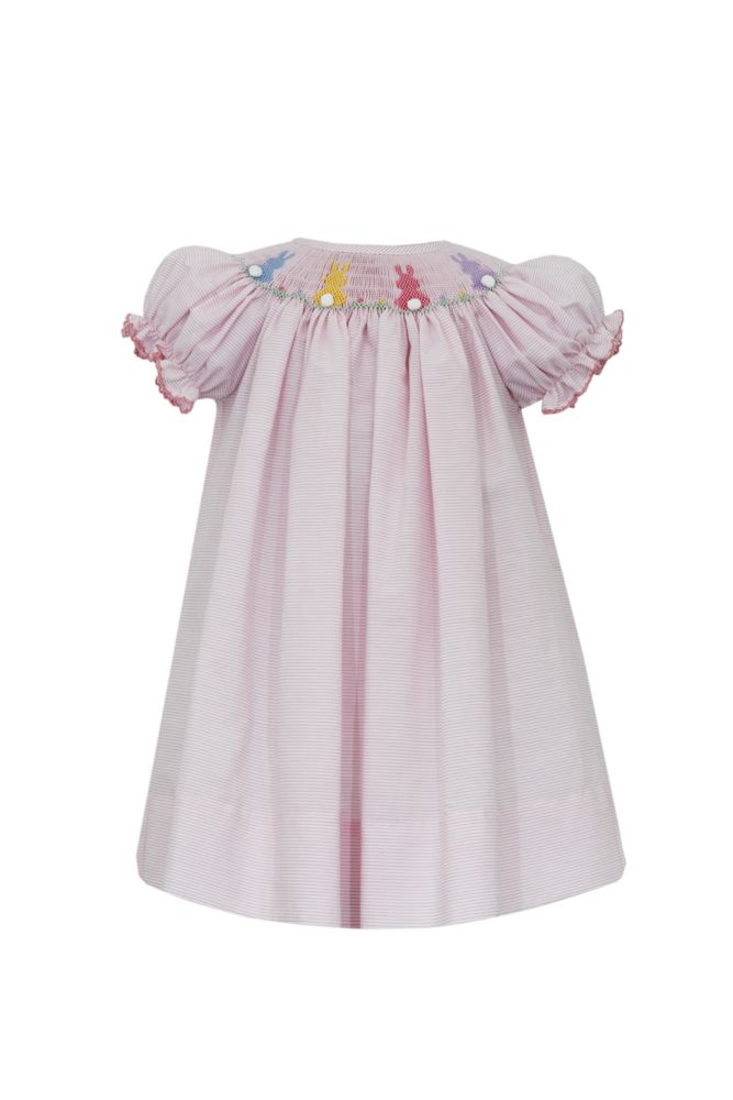 Cottontails Bishop Dress - Pink Check
