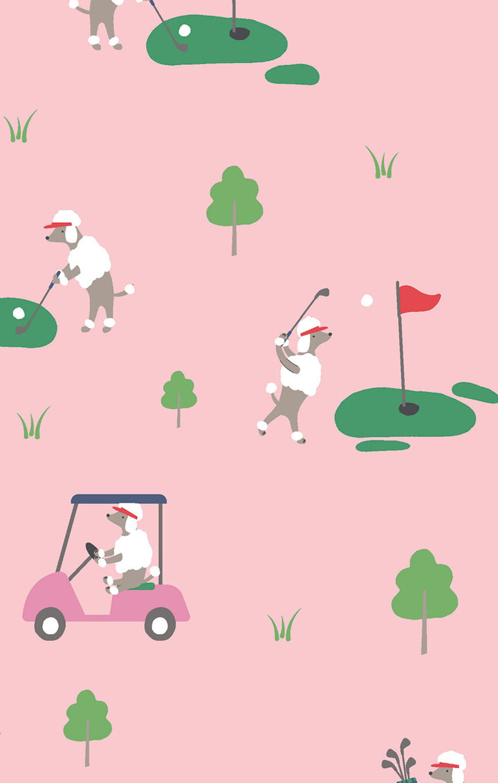 Dog Gone Golf - Pink - S/s Loungewear Set