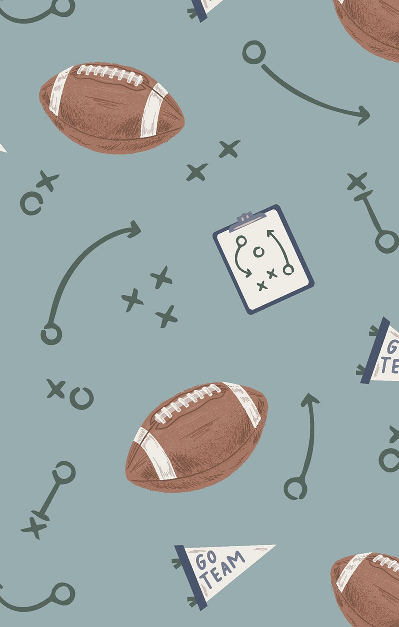 Touchdown Time - Grey Mist - 2 Way Zipper Footie